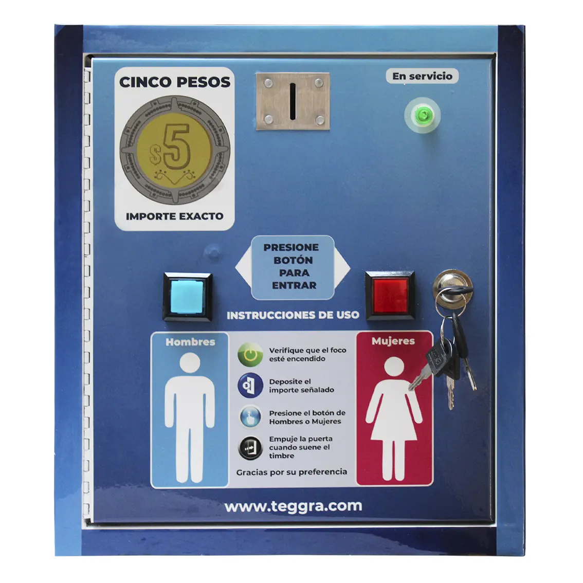 Máquina de control de acceso modelo senior 2 puertas