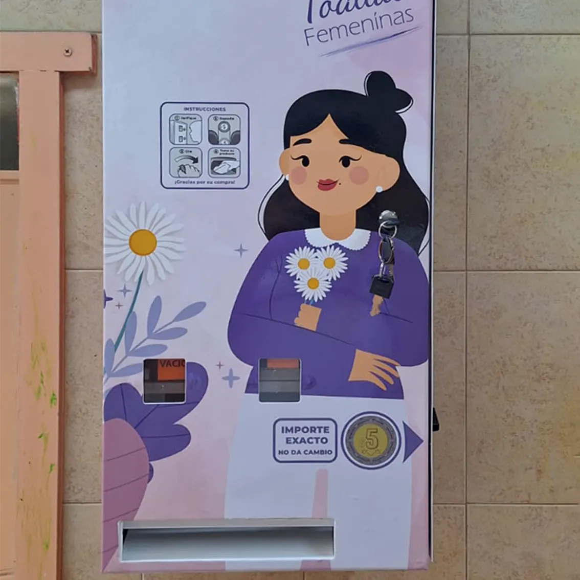 Máquina expendedora de toallas modelo gabinete