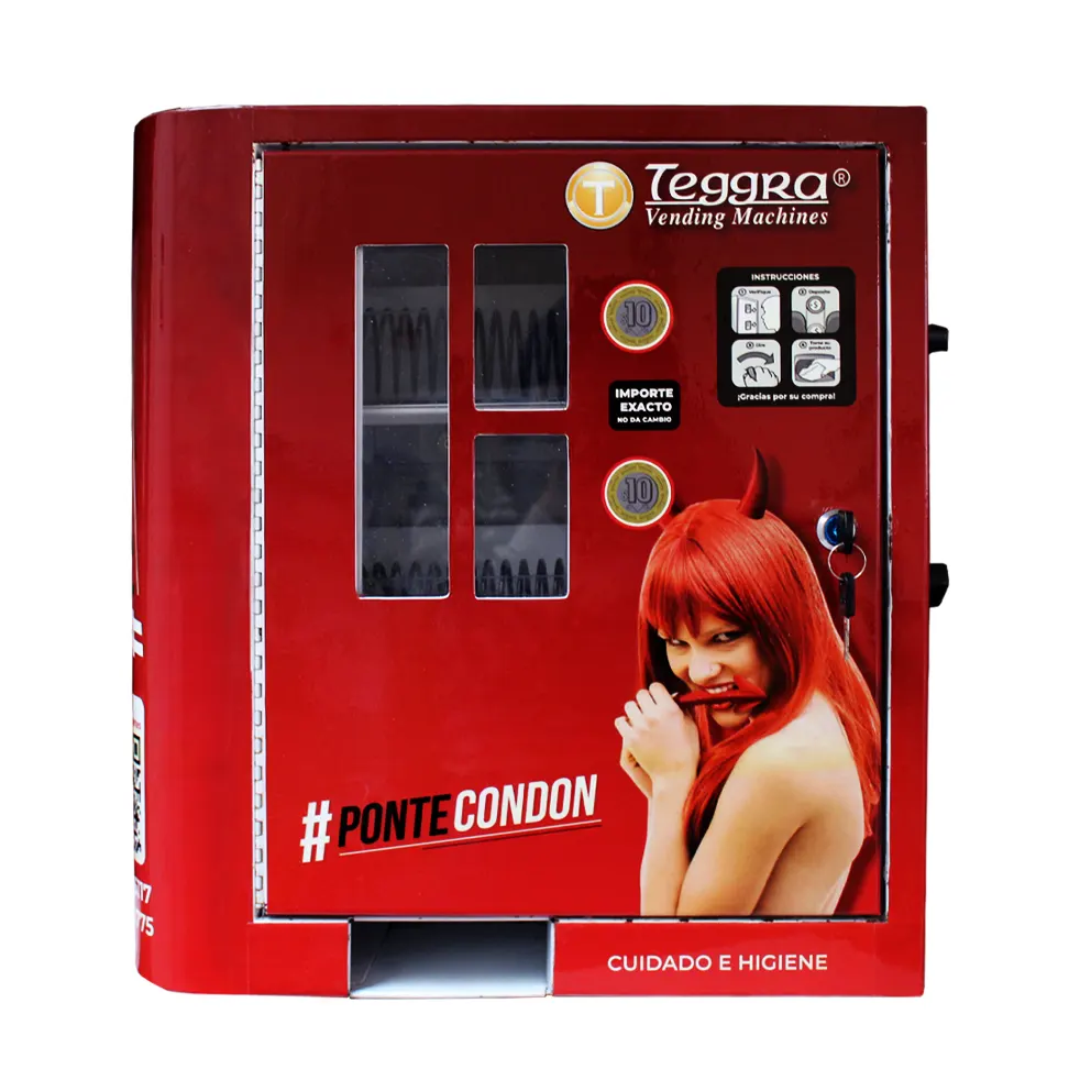 Máquina expendedora de condones modelo mini dos resortes
