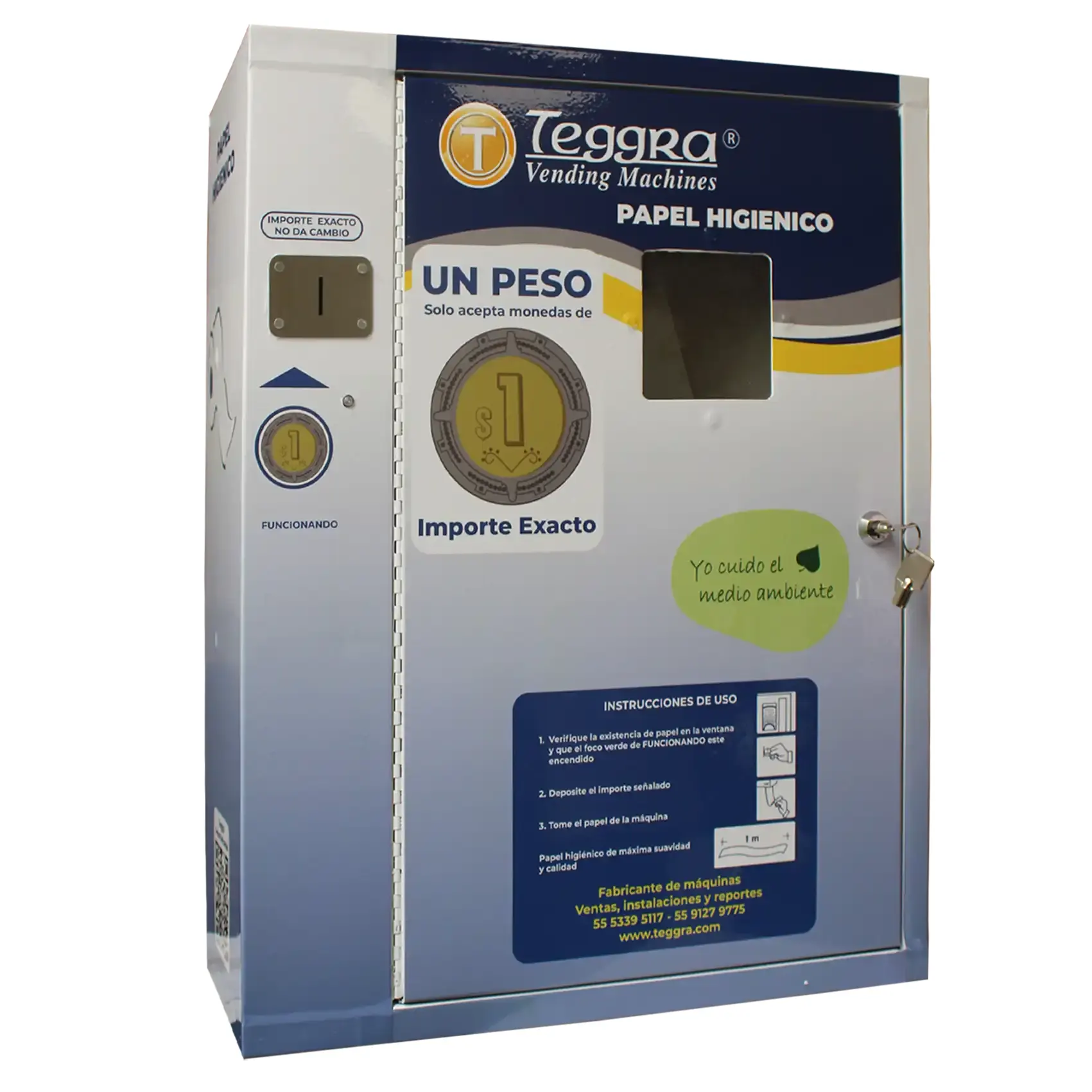 Máquina expendedora de papel higiénico modelo senior