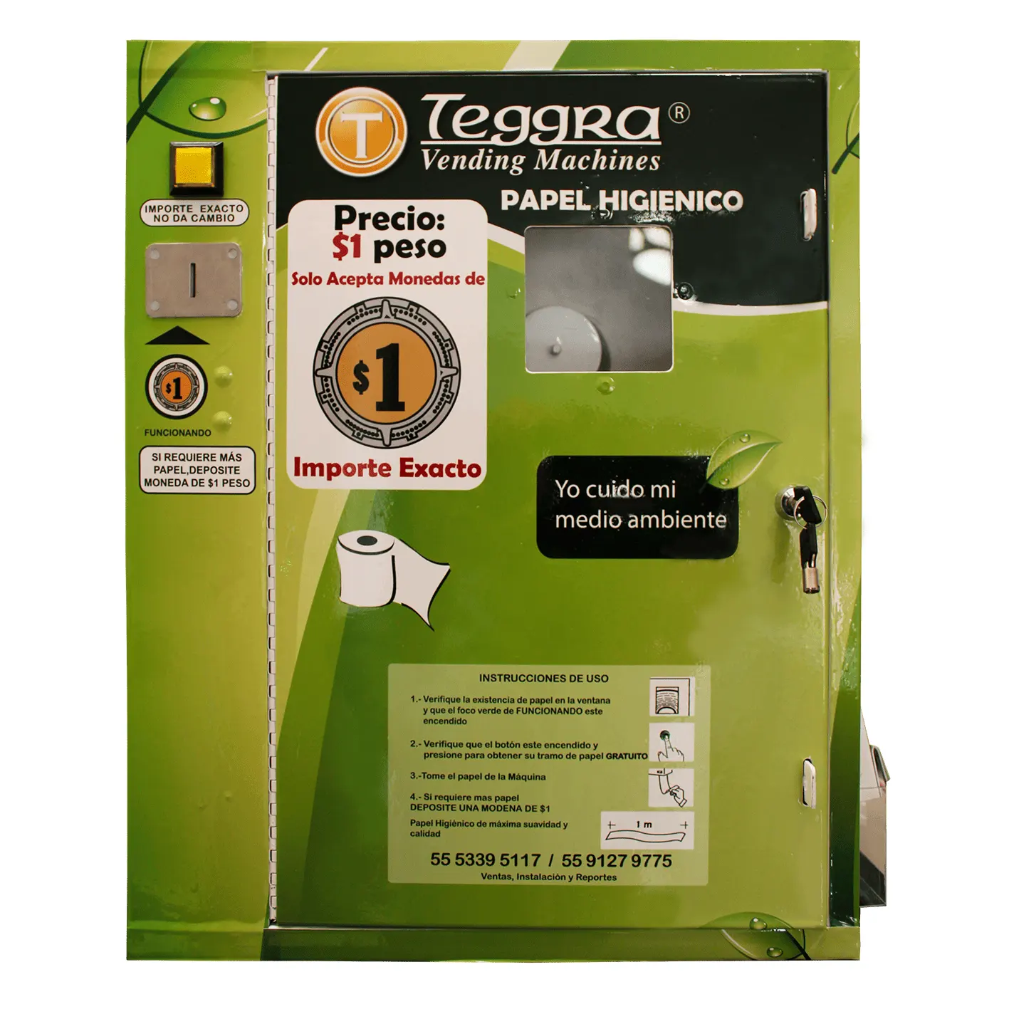 Máquina expendedora de papel modelo security plus para torniquete