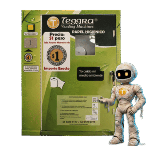 Máquina expendedora de papel modelo security plus para torniquete