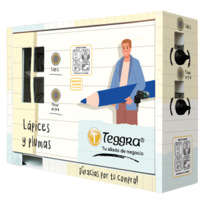 Máquina expendedora de lápices y plumas 2 resortes