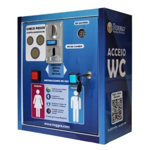 Máquina de control de acceso 2 puertas multimonedas