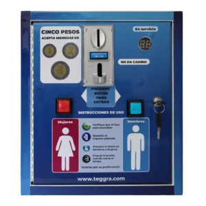Máquina de control de acceso 2 puertas multimonedas