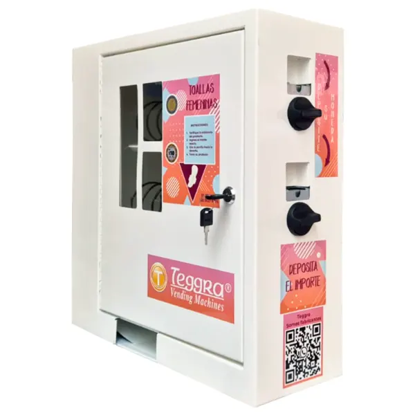 Máquina expendedora de toallas femeninas mini 2 resortes básica