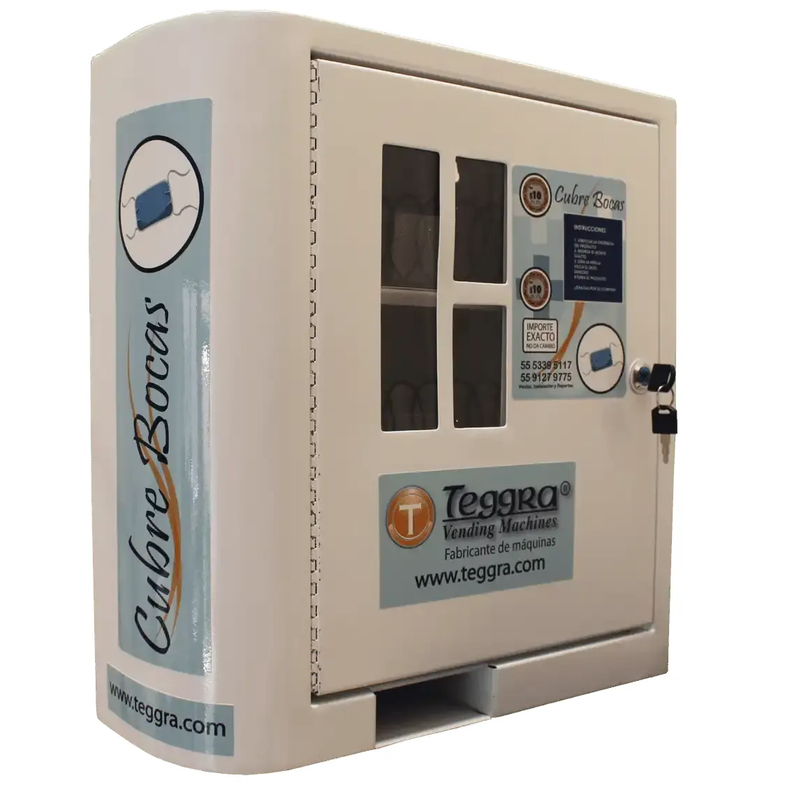 Maquina expendedora de cubrebocas mini dos resortes básico