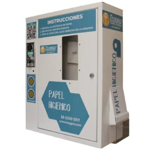 Máquina expendedora de papel higiénico modelo básico