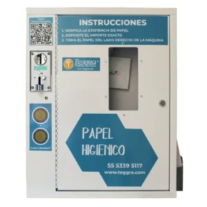 Máquina expendedora de papel higiénico modelo básico
