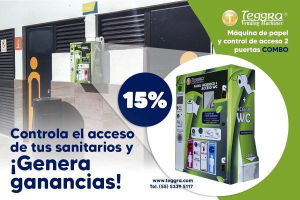 Tenemos Descuento en Máquina de papel y control de acceso 2 puertas COMBO