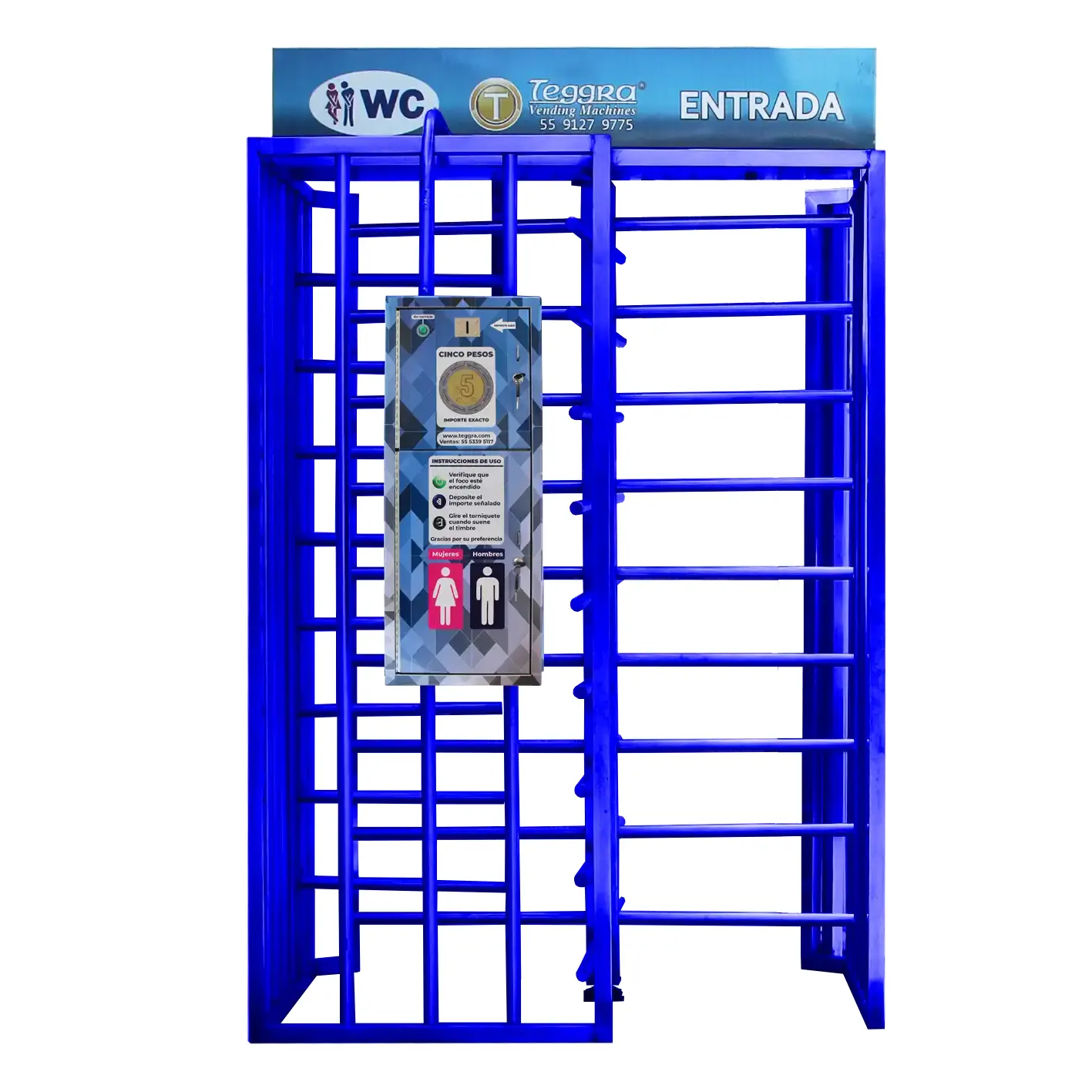 Torniquete bidireccional de flujo alto