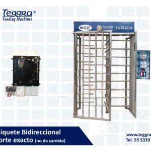 Torniquete bidireccional de flujo alto