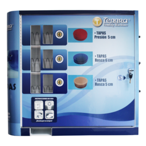 Máquina expendedora de tapas modelo tres resortes