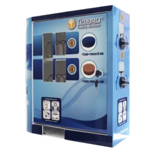 Máquina expendedora de tapas modelo mini dos resortes