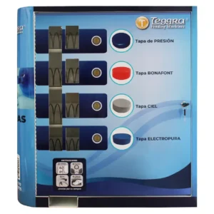 Máquina expendedora de tapas modelo cuatro resortes