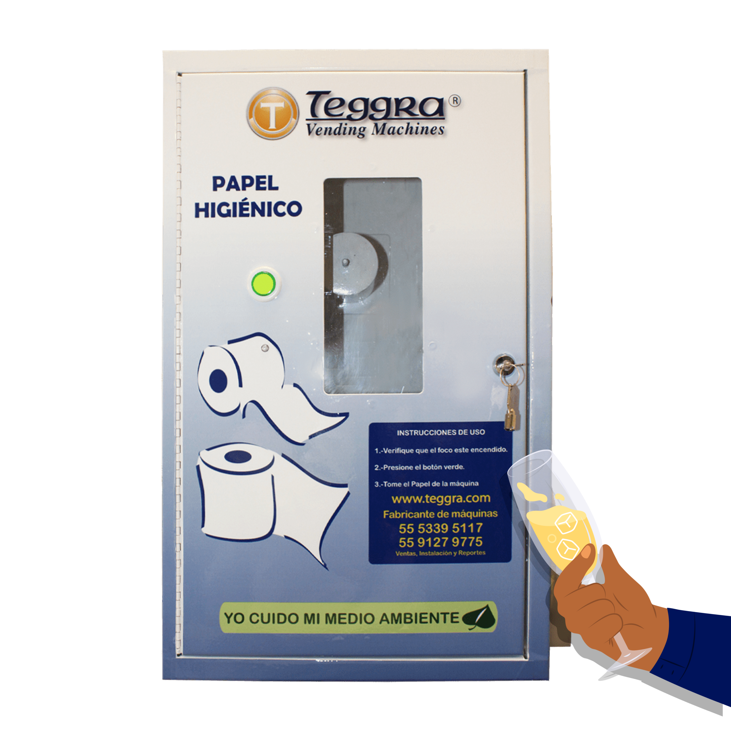 Dosificadora de papel higiénico modelo senior (DPS)