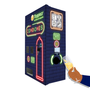 Máquina expendedora de condones modelo gabinete (VCG)