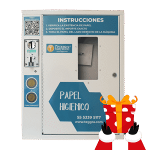 Máquina expendedora de papel higiénico modelo básico