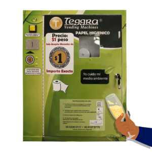 Máquina expendedora de papel modelo security plus para torniquete