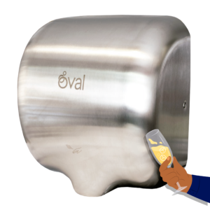 Secador de aire de acero satinado