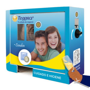 Máquina expendedora de condones modelo 1 resorte