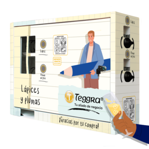 Máquina expendedora de lápices y plumas 2 resortes