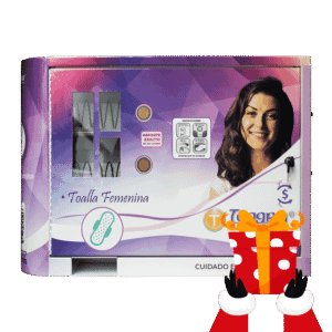 Máquina expendedora de toallas femeninas 2 resortes (VT2R)