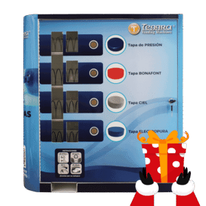 Máquina expendedora de tapas modelo cuatro resortes