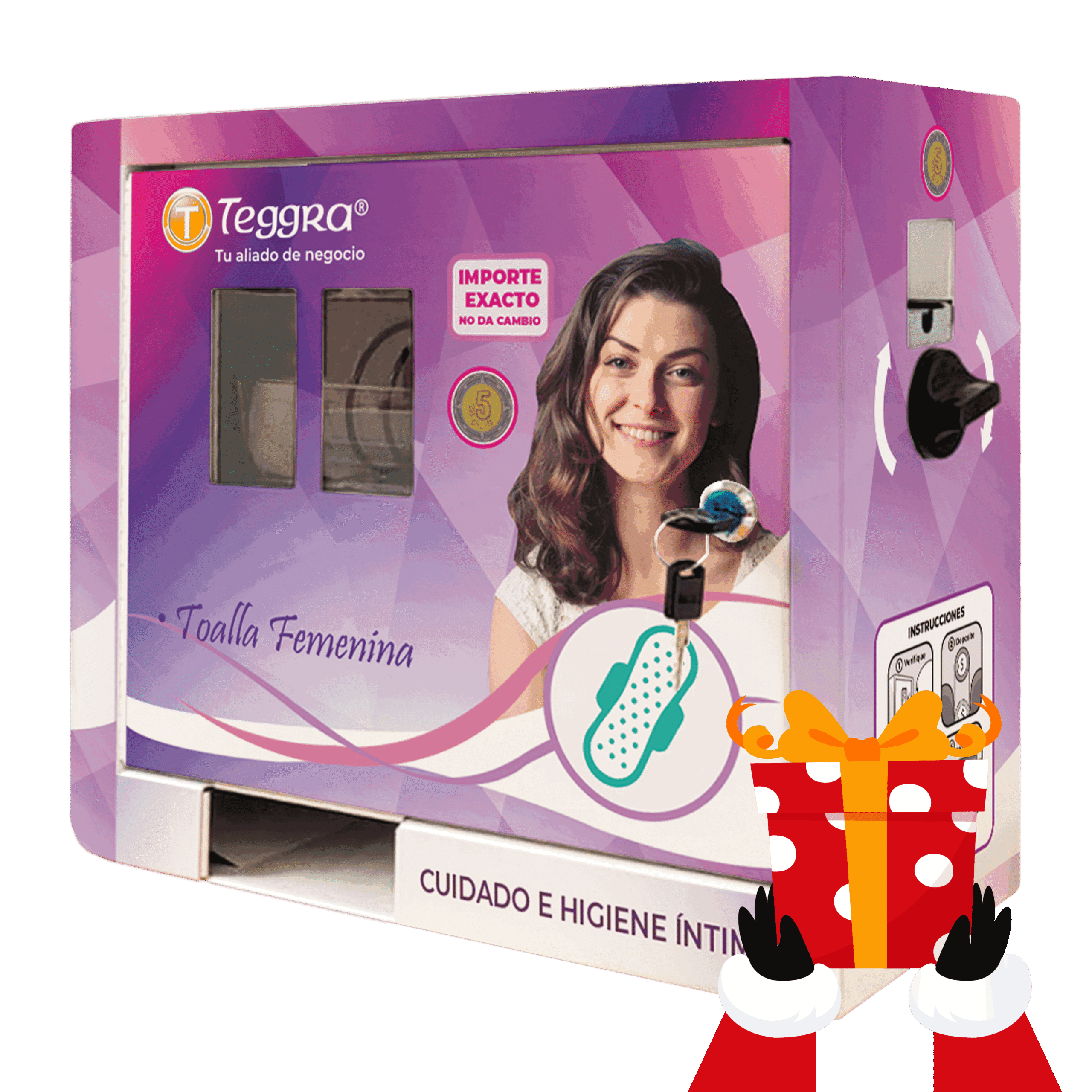 Máquina expendedora de toallas modelo 1 resorte (VT1R)