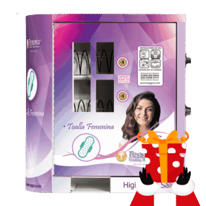 Máquina expendedora de toallas femeninas mini 2 resortes (VTM2R)