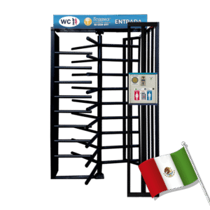 Torniquete Bidireccional de Tres Brazos de Flujo Medio