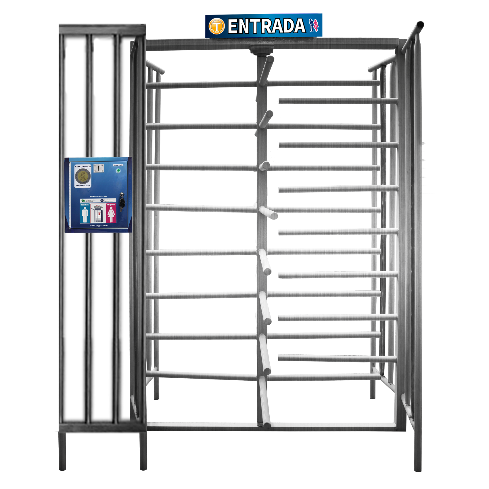 Torniquete Bidireccional de cuatro brazos de Flujo Medio